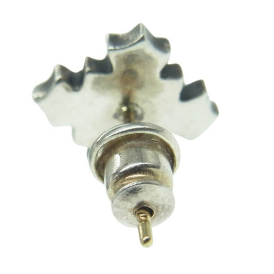 STANLEY GUESS スタンリーゲス スカル クロス スタッド ピアス シルバー系【中古】