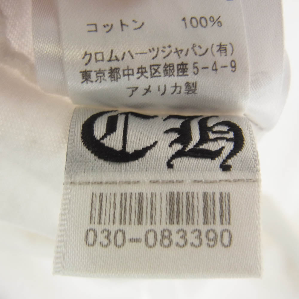 CHROME HEARTS クロムハーツ（原本無） CH T-SHRT ホースシュー バックプリント 半袖 Tシャツ ホワイト系 L【中古】