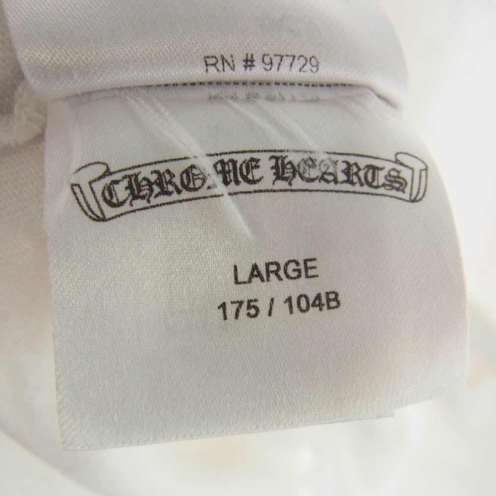 CHROME HEARTS クロムハーツ（原本無） CH T-SHRT ホースシュー バックプリント 半袖 Tシャツ ホワイト系 L【中古】