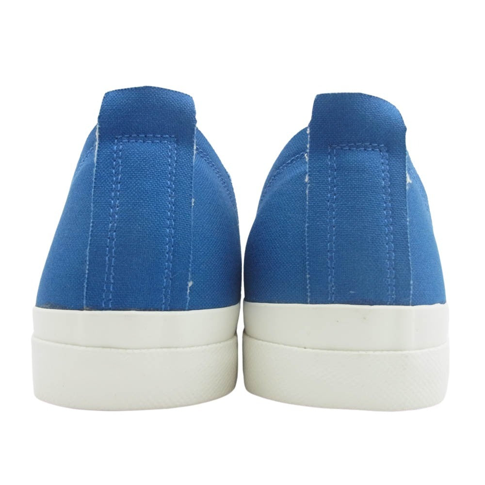 UNDERCOVER アンダーカバー UC2BF05 TOE LOGO CANVAS SNEAKERS トゥーロゴ キャンバス スニーカー ブルー系 ホワイト系 M【極上美品】【中古】