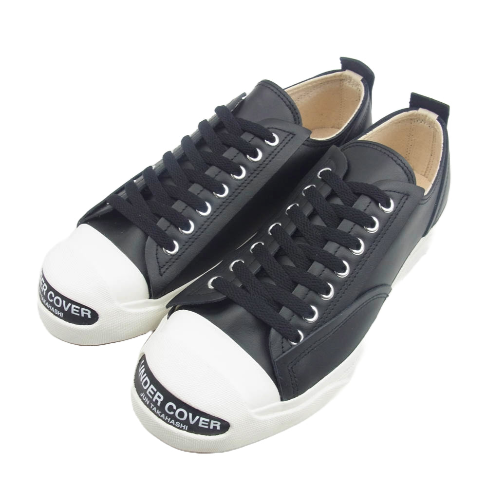UNDERCOVER アンダーカバー UC2D9F02 ジャックパーセルタイプ レザー スニーカー ブラック ブラック系 ホワイト系 M【極上美品】【中古】