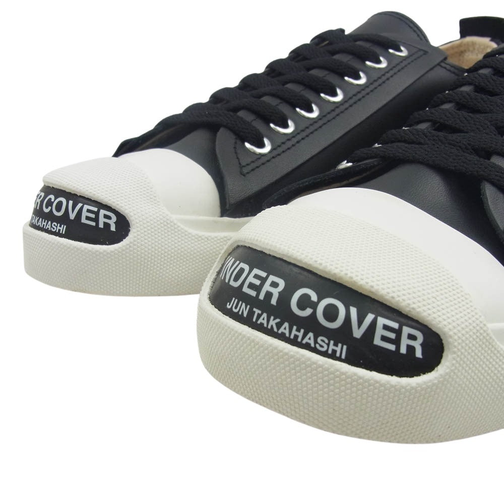 UNDERCOVER アンダーカバー UC2D9F02 ジャックパーセルタイプ レザー スニーカー ブラック ブラック系 ホワイト系 M【極上美品】【中古】