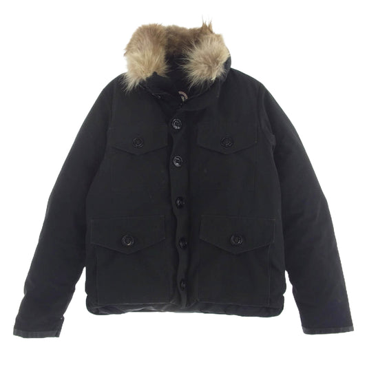 CANADA GOOSE カナダグース 3430JM R グリフィンインターナショナルタグ HAMILTON ハミルトン ダウン ジャケット ファー着脱 ブラック系 M【中古】