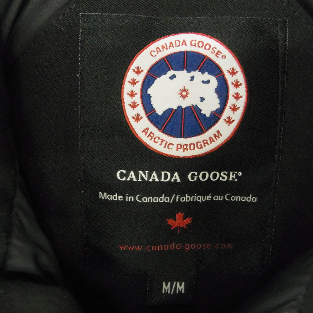 CANADA GOOSE カナダグース 3430JM R グリフィンインターナショナルタグ HAMILTON ハミルトン ダウン ジャケット ファー着脱 ブラック系 M【中古】