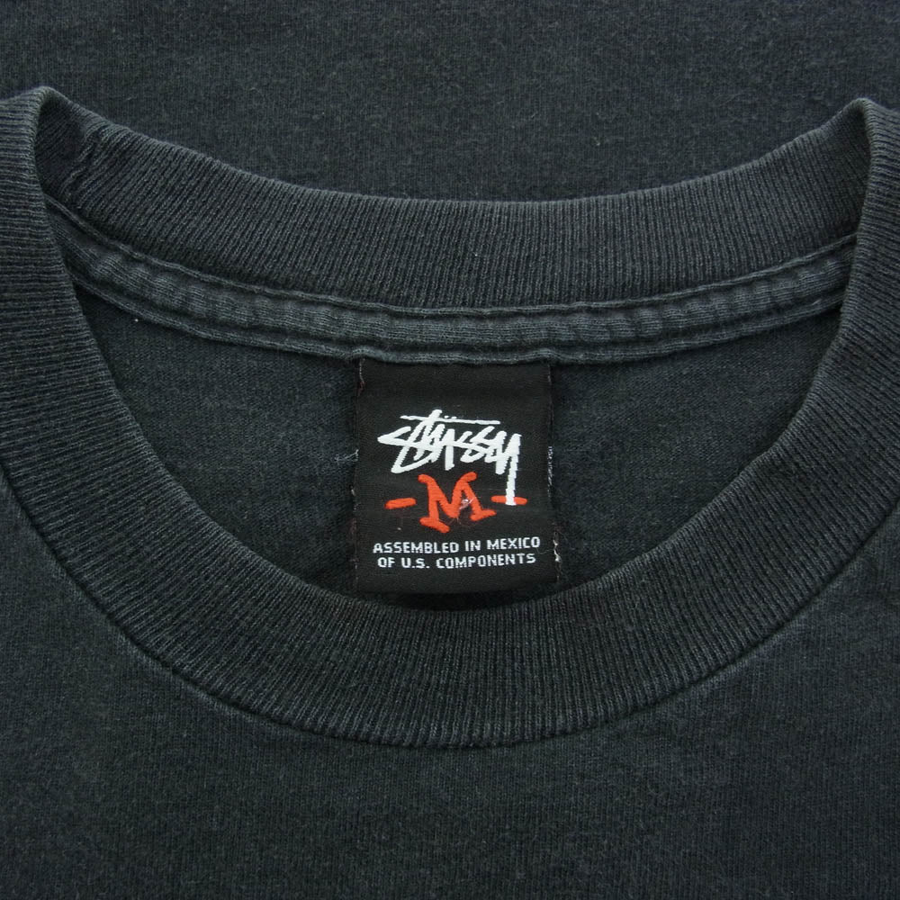 STUSSY ステューシー Josh Cheuse ジョシュ チーズ フォトプリント 半袖 Tシャツ ブラック Mサイズ ブラック系 M【中古】
