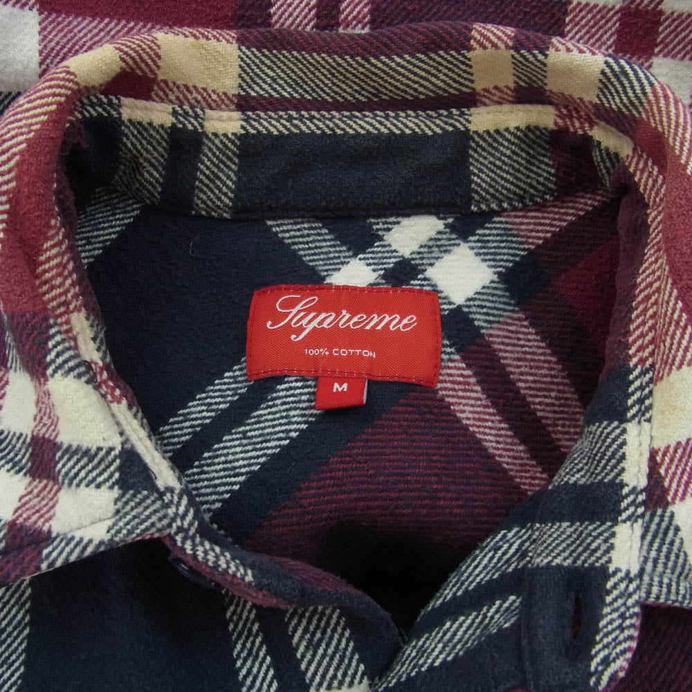 Supreme シュプリーム 11AW Heavyweight Plaid Flannel Shirt ヘビーウエイト  フランネル シャツ Mサイズ マルチカラー系 M【中古】