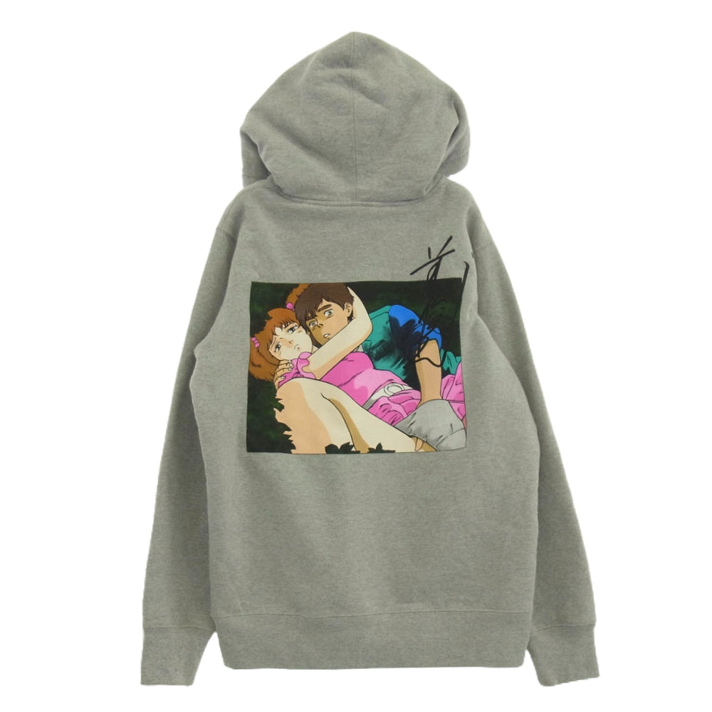 Supreme シュプリーム 15AW Toshio Maeda Zip Up Sweatshirt 前田俊夫 バック プリント ジップ パーカー Mサイズ グレー系 M【中古】