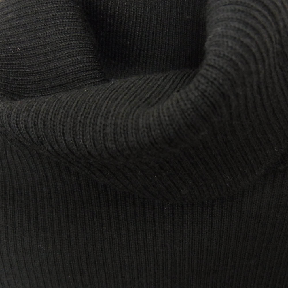 Paul Smith ポール・スミス BLACK ブラック さくらんぼ チェリー 刺繍 タートルネック リブニット ブラック系 M【中古】