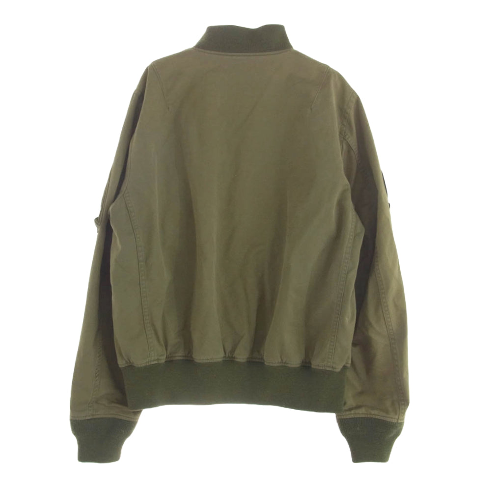HYSTERIC GLAMOUR ヒステリックグラマー 0253AB09 MA-1 JK ワッペン フライト ジャケット カーキ系 S【中古】