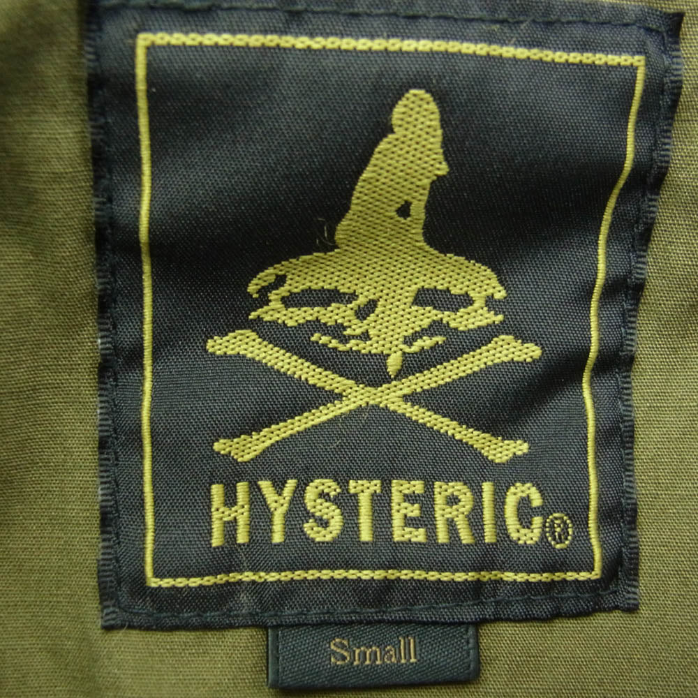 HYSTERIC GLAMOUR ヒステリックグラマー 0253AB09 MA-1 JK ワッペン フライト ジャケット カーキ系 S【中古】