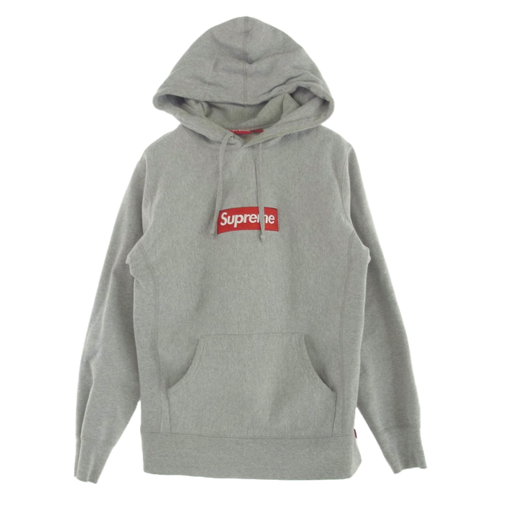 Supreme シュプリーム 16AW Box Logo Hooded Sweatshirt ボックスロゴ フーディー パーカー ヘザーグレー グレー系 M【中古】