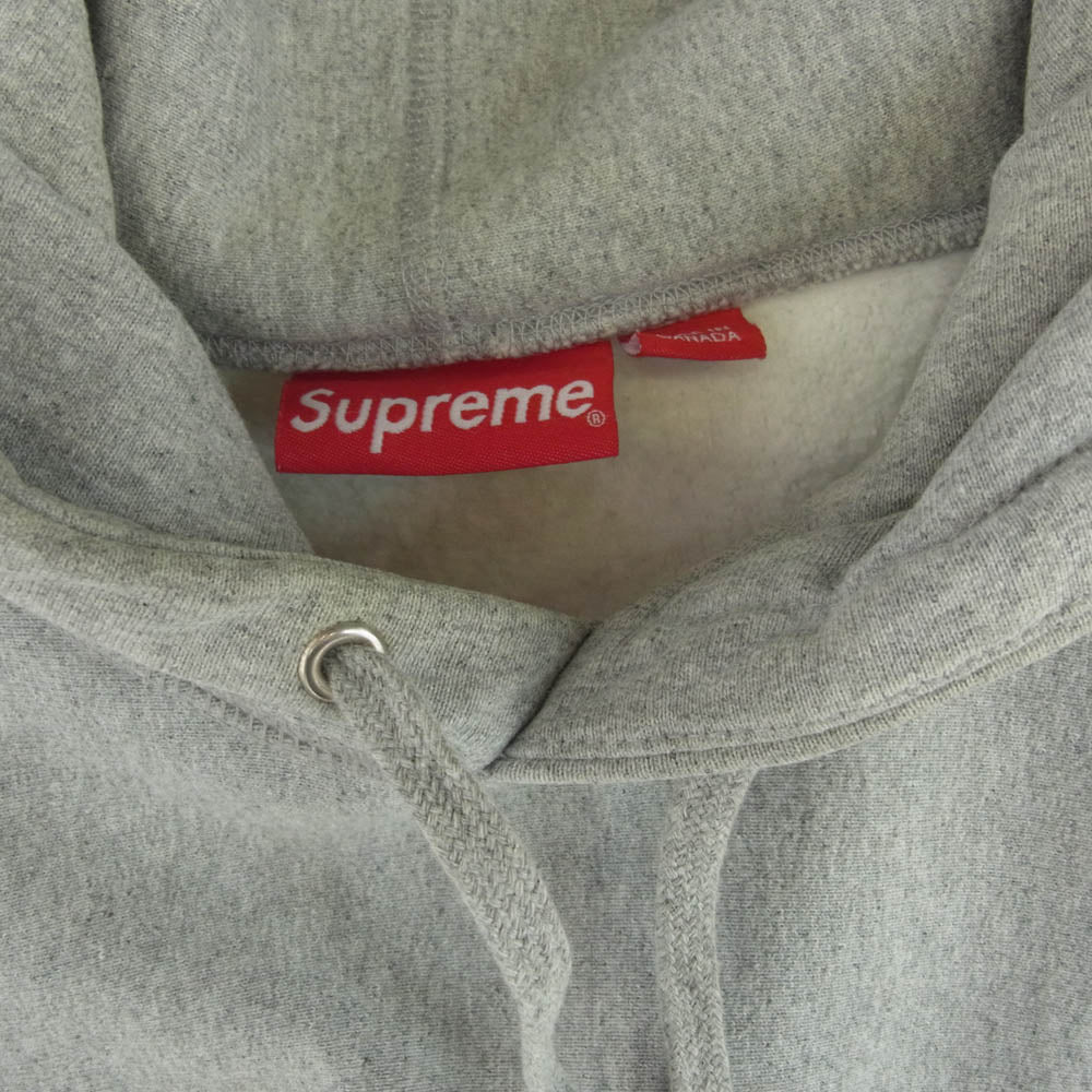 Supreme シュプリーム 16AW Box Logo Hooded Sweatshirt ボックスロゴ フーディー パーカー ヘザーグレー グレー系 M【中古】