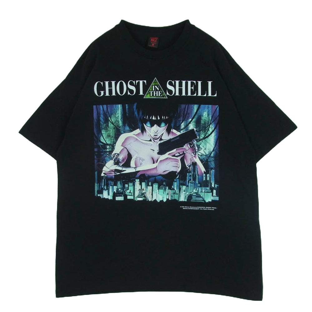 GEEKS RULE ギークスルール GHOST IN THE SHELL 攻殻機動隊 プリント 半袖 Tシャツ コットン ブラック系 XL【中古】