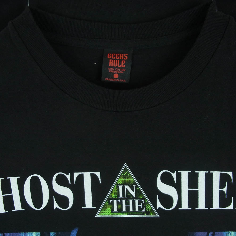 GEEKS RULE ギークスルール GHOST IN THE SHELL 攻殻機動隊 プリント 半袖 Tシャツ コットン ブラック系 XL【中古】