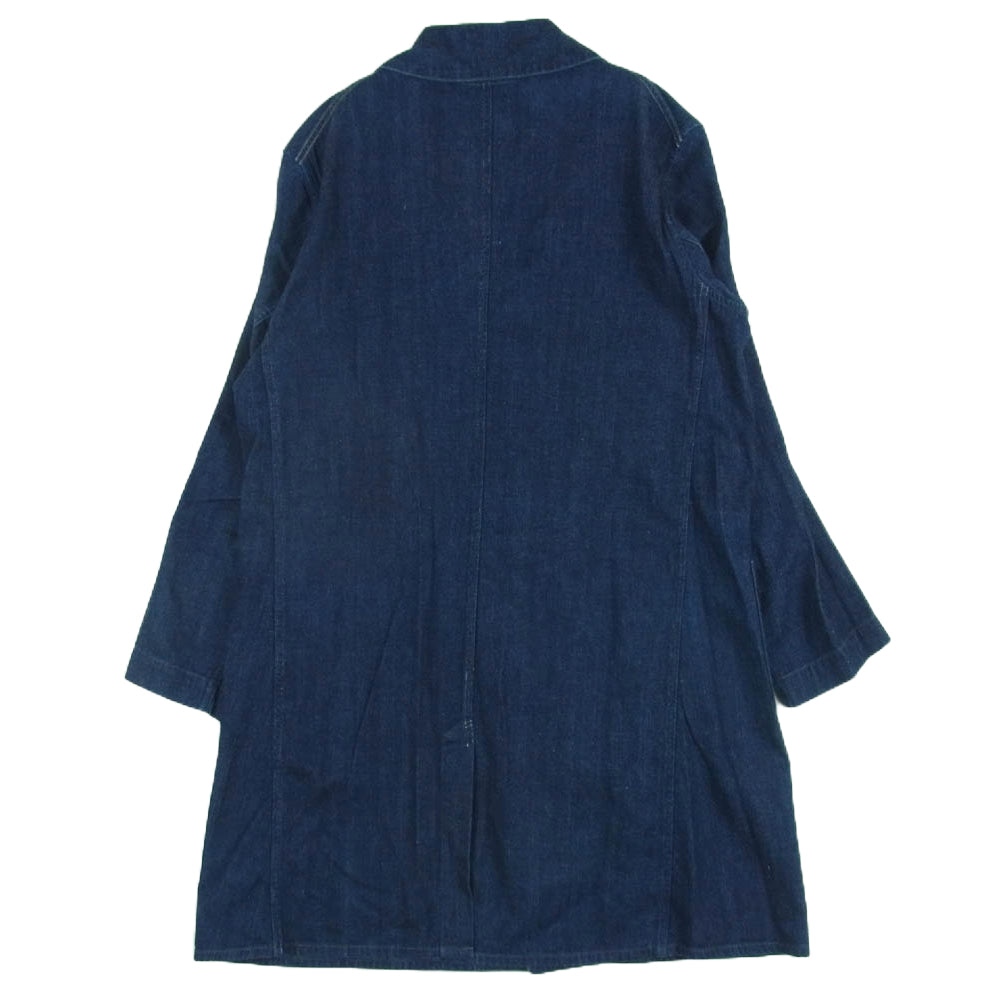 WAREHOUSE ウエアハウス SHOP COAT ライトオンス デニム ショップ コート 日本製 インディゴブルー系 38【中古】