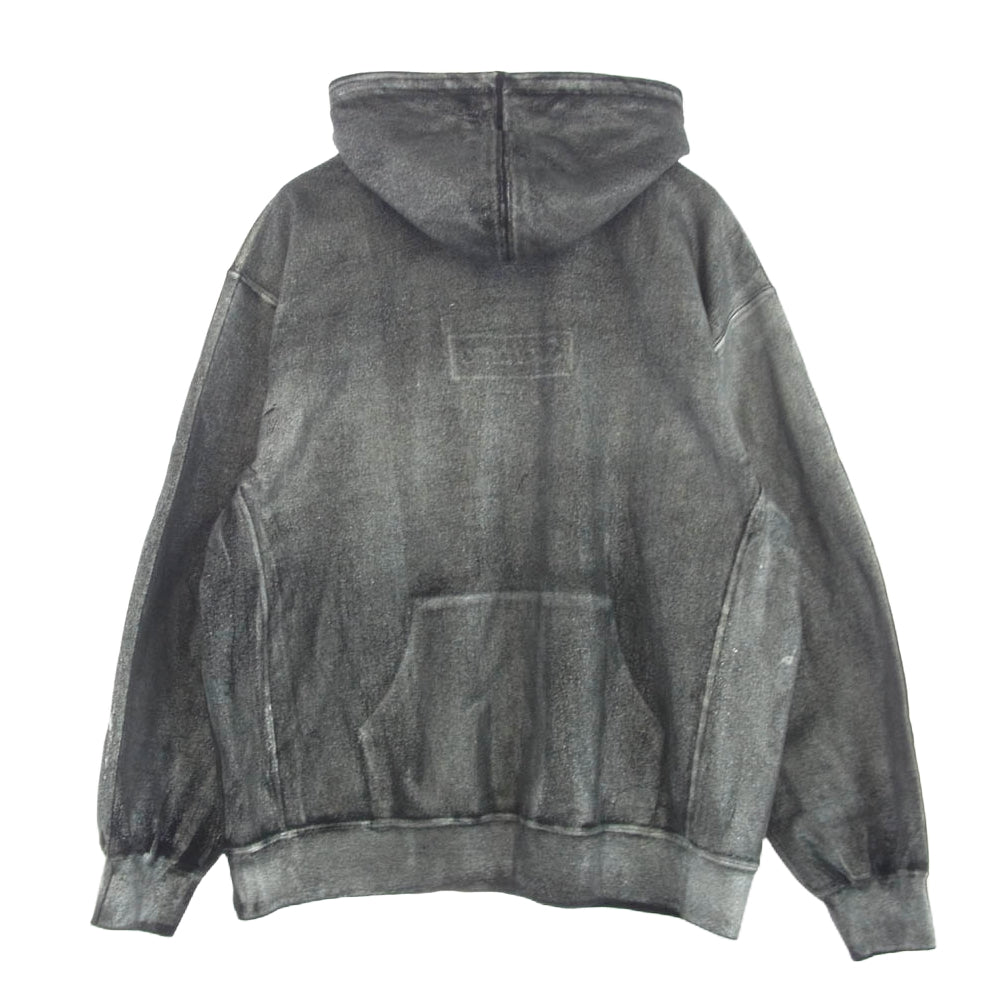 Supreme シュプリーム 24SS × MM6 Maison Margiela メゾン マルジェラ Foil Box Logo Hooded Sweatshirt フォイル ボックスロゴ パーカー グレー系 XL【中古】