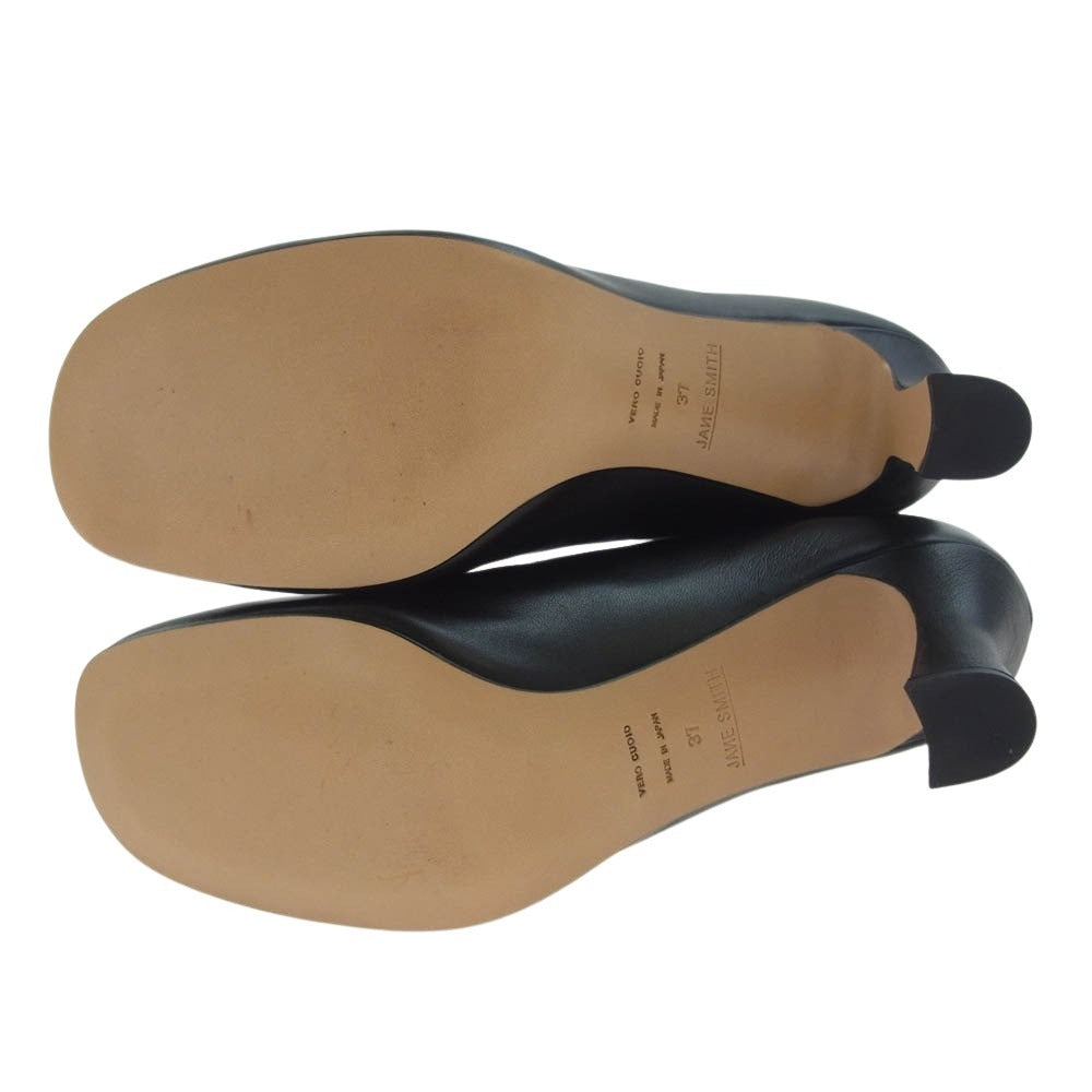 ジョーンスミス レザー ショート ブーツ ブラック系 37【極上美品】【中古】