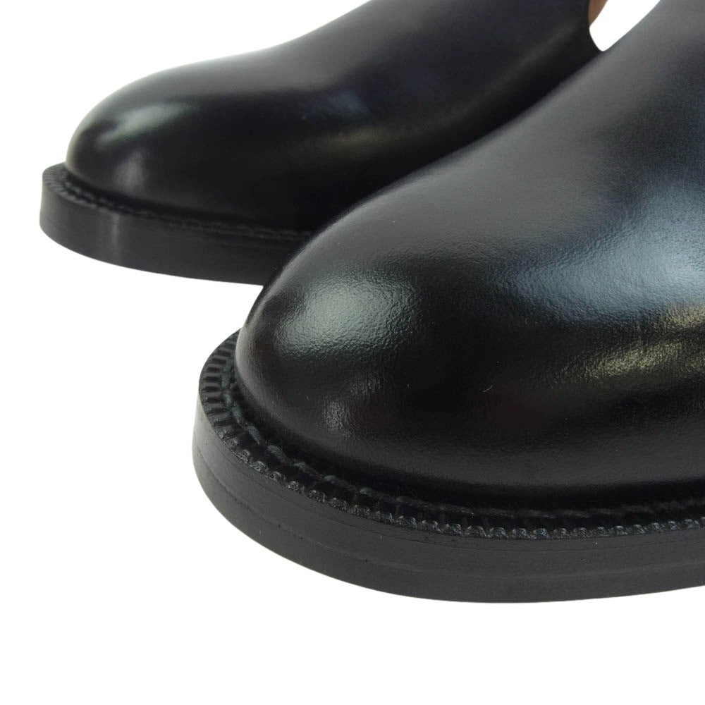 Hender Scheme エンダースキーマ ro-s-cha chameleon strap レザー カメレオン ストラップ シューズ ブラック系 4【極上美品】【中古】