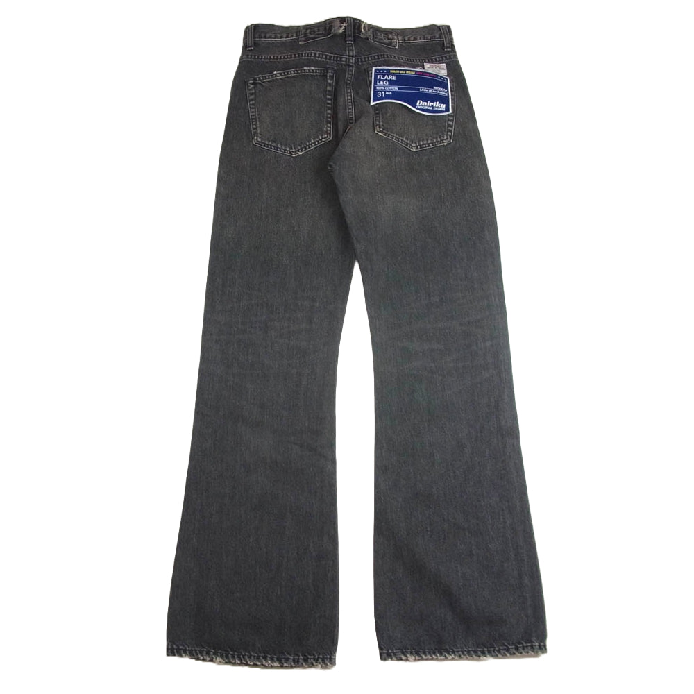 ダイリク 24AW D-11 Vintage Denim Pants フレア ヴィンテージ デニム パンツ ブラック系 31【新古品】【未使用】【中古】
