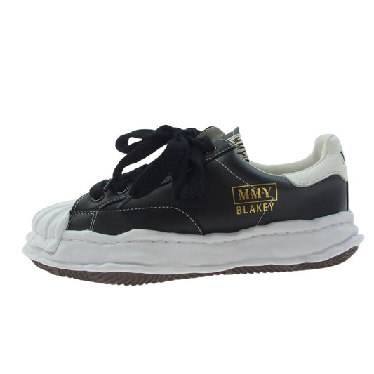 MIHARA YASUHIRO ミハラヤスヒロ A06FW702 BLAKEY OG Sole Leather Low-top Sneaker ブレイキー OG ソール レザー ロートップ スニーカー ブラック系 ホワイト系 43【新古品】【未使用】【中古】