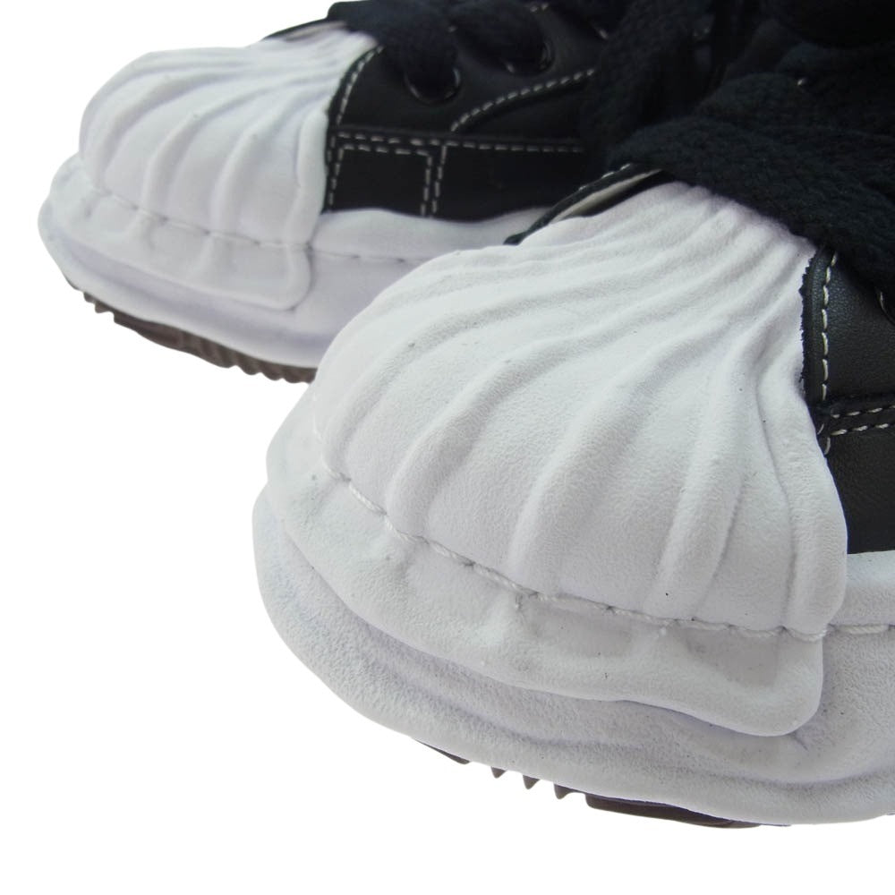 MIHARA YASUHIRO ミハラヤスヒロ A06FW702 BLAKEY OG Sole Leather Low-top Sneaker ブレイキー OG ソール レザー ロートップ スニーカー ブラック系 ホワイト系 43【新古品】【未使用】【中古】