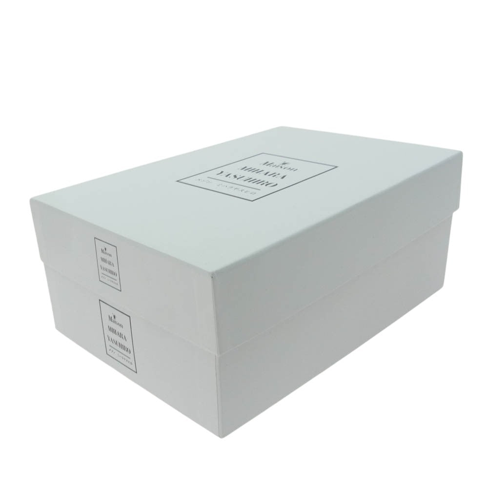 MIHARA YASUHIRO ミハラヤスヒロ A06FW702 BLAKEY OG Sole Leather Low-top Sneaker ブレイキー OG ソール レザー ロートップ スニーカー ブラック系 ホワイト系 43【新古品】【未使用】【中古】