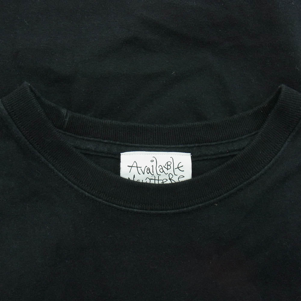 アヴェイラブル ノーウェアー KEEP BRITAIN TIDY TEE 半袖 tシャツ ブラック系 M【中古】