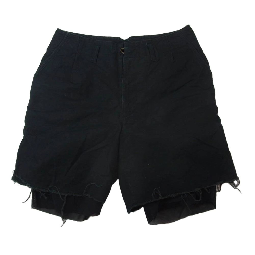 kolor カラー 12SCM-P11106 ショート パッカリング ハーフ パンツ ブラック系 1【中古】