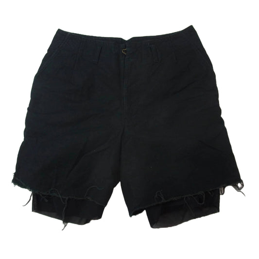 kolor カラー 12SCM-P11106 ショート パッカリング ハーフ パンツ ブラック系 1【中古】