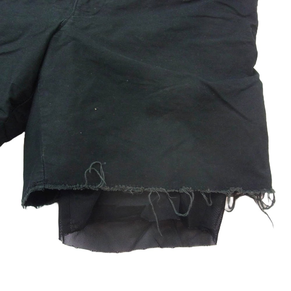 kolor カラー 12SCM-P11106 ショート パッカリング ハーフ パンツ ブラック系 1【中古】