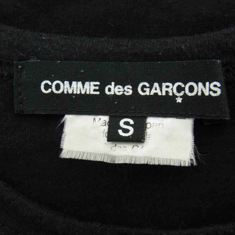 COMME des GARCONS コムデギャルソン 10SS PE-T065 live free with Strong will プリント 半袖 Tシャツ ブラック系 S【中古】
