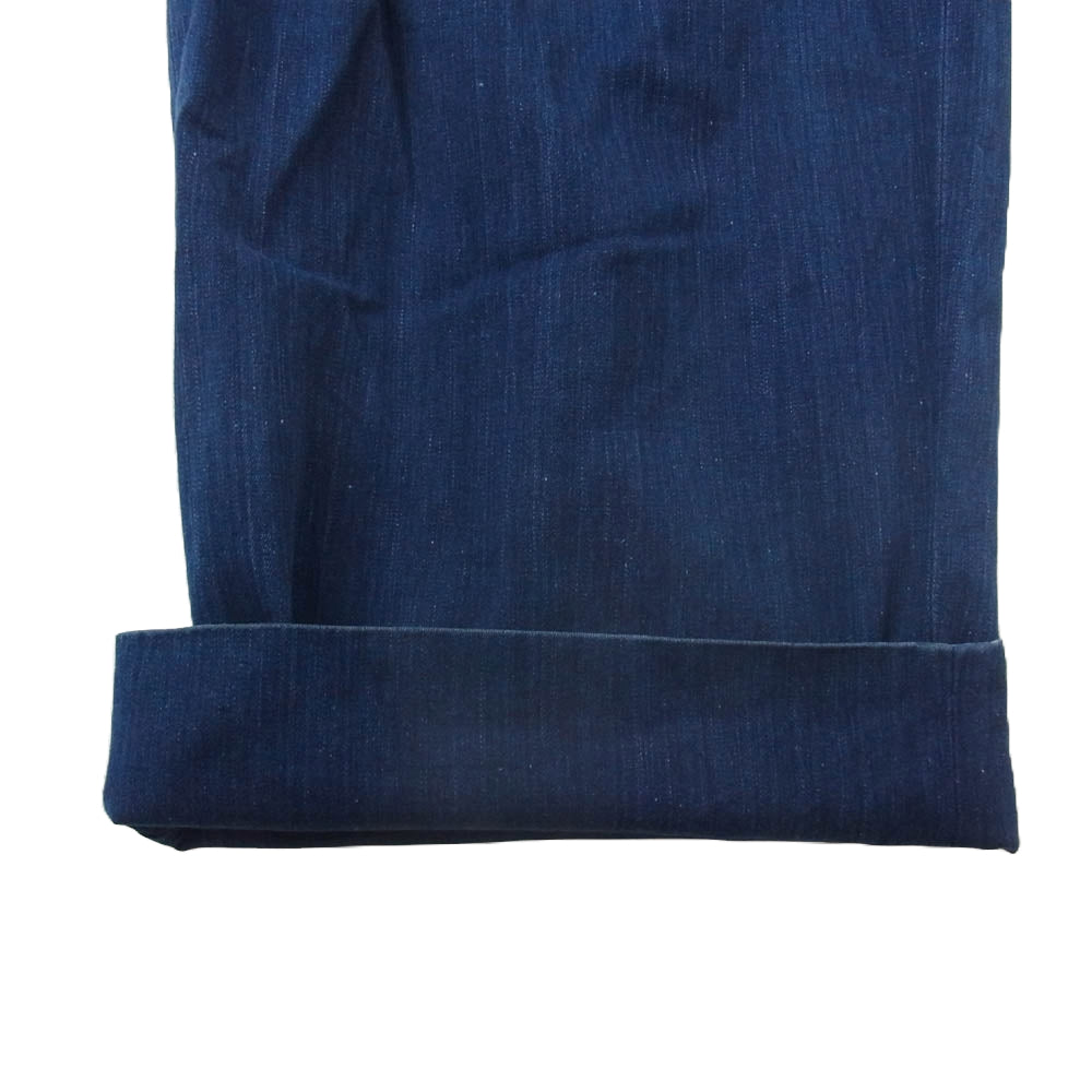 ワイズフォーメン MR-P02-083 アーカイブ タック ワイド デニム パンツ インディゴブルー系 S【中古】