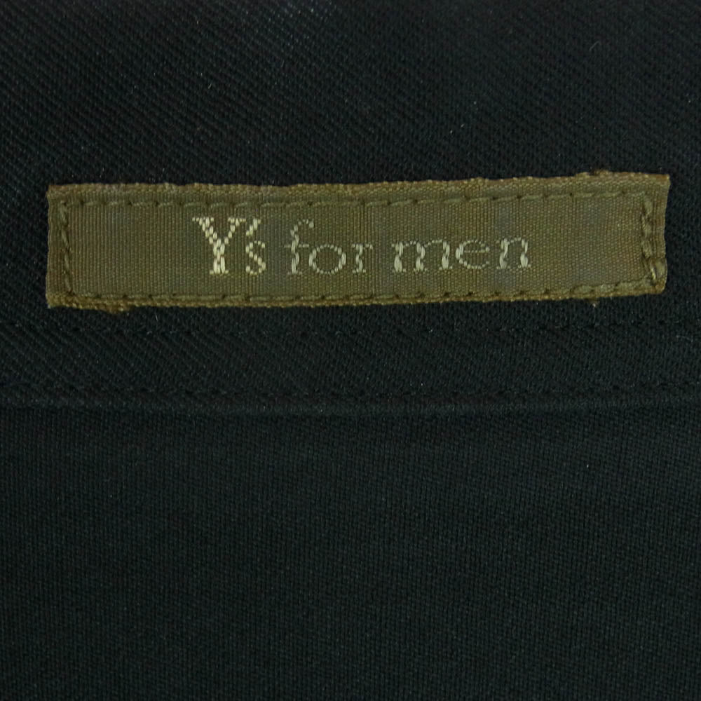 Y's for men ワイズ フォー メン アーカイブ ギャザー オープン カラー 長袖 シャツ ブラック系 サイズ表記なし【中古】