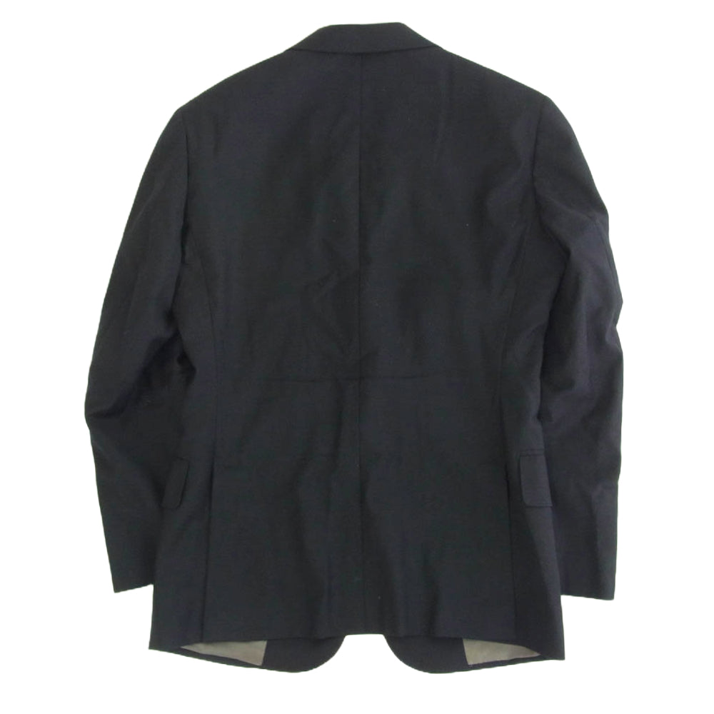 ボリオリ イタリア製 スーツ セットアップ テーラード ジャケット テーパード スラックス パンツ ブラック系 44【中古】