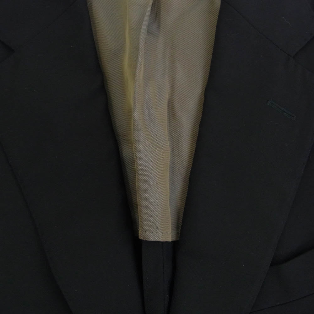 ボリオリ イタリア製 スーツ セットアップ テーラード ジャケット テーパード スラックス パンツ ブラック系 44【中古】