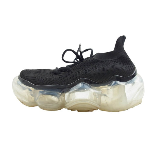 グラウンズ MOOPIE BLACK CLEAR ムーピー スニーカー ブラック系 25【中古】