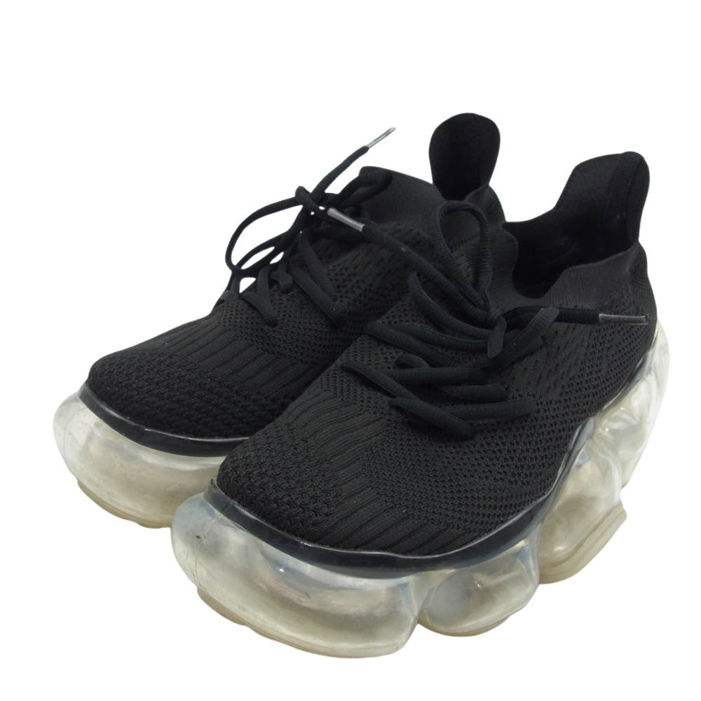 グラウンズ MOOPIE BLACK CLEAR ムーピー スニーカー ブラック系 25【中古】