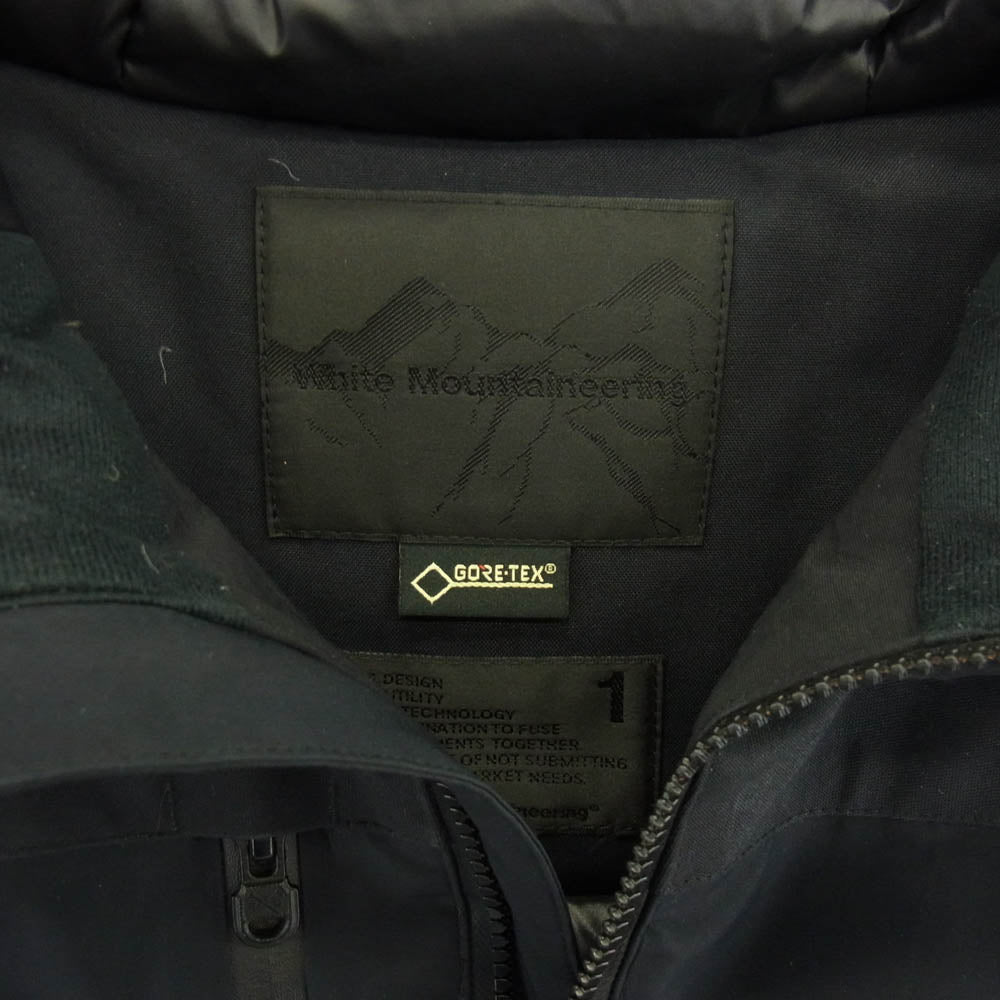 WHITE MOUNTAINEERING ホワイトマウンテニアリング 17AW WM1773234 STUDIOUS別注 GORE-TEX DOWN JACKET ゴアテックス ダウン ジャケット ブラック系 1【中古】