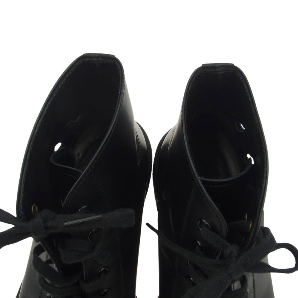 Yohji Yamamoto POUR HOMME ヨウジヤマモトプールオム 23SS HZ-E07-775-1-03 toe cut shoes トゥ カット シューズ ロング ブーツ ブラック系 27【中古】