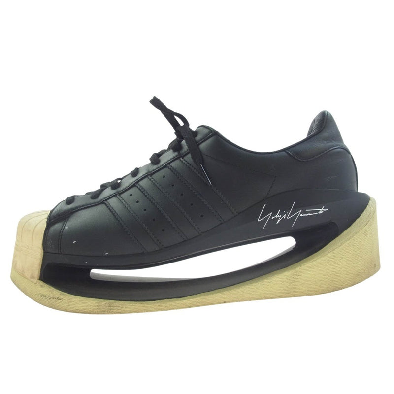 Y-3 Yohji Yamamoto ワイスリー ヨウジヤマモト IG2937 adidas Gendo SST SUPERSTAR Black アディダス スーパースター ゲンドウ スニーカー ブラック系 ホワイト系 27cm【中古】