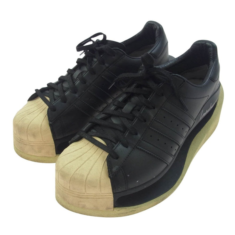 Y-3 Yohji Yamamoto ワイスリー ヨウジヤマモト IG2937 adidas Gendo SST SUPERSTAR Black アディダス スーパースター ゲンドウ スニーカー ブラック系 ホワイト系 27cm【中古】