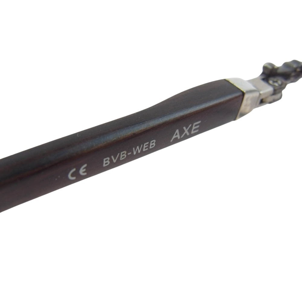 CHROME HEARTS クロムハーツ（原本無） BVB-WEB AXE エボニーウッド テンプル アイウェア 眼鏡 メガネ ブラウン系【中古】