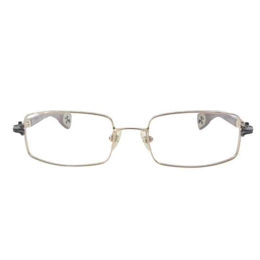 CHROME HEARTS クロムハーツ（原本無） WG-WMH AXE マホガニーウッドテンプル アイウェア 眼鏡 メガネ ブラウン系【中古】