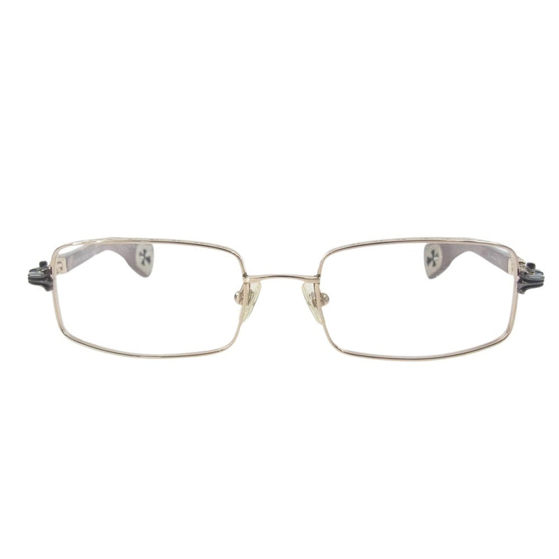 CHROME HEARTS クロムハーツ（原本無） WG-WMH AXE マホガニーウッドテンプル アイウェア 眼鏡 メガネ ブラウン系【中古】
