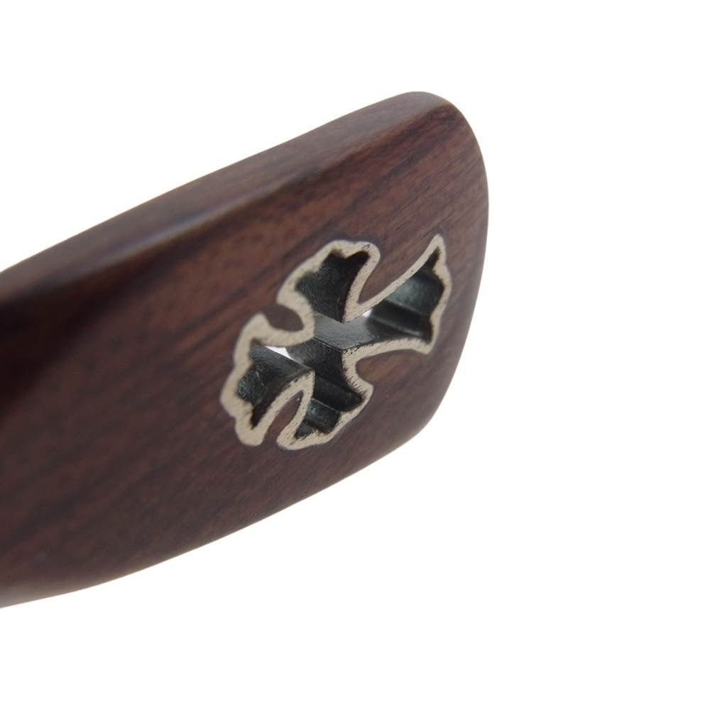 CHROME HEARTS クロムハーツ（原本無） WG-WMH AXE マホガニーウッドテンプル アイウェア 眼鏡 メガネ ブラウン系【中古】