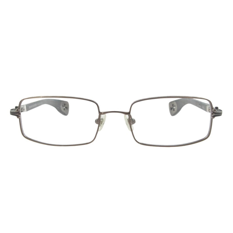 CHROME HEARTS クロムハーツ（原本無） BVB-WEB AXE エボニーウッド テンプル アイウェア 眼鏡 メガネ ダークブラウン系【中古】