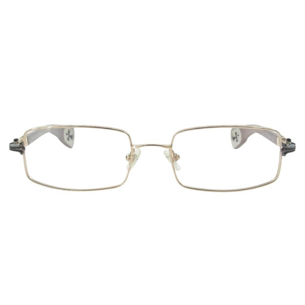 CHROME HEARTS クロムハーツ（原本無） WG-WMH AXE マホガニーウッドテンプル アイウェア 眼鏡 メガネ ブラウン系【中古】
