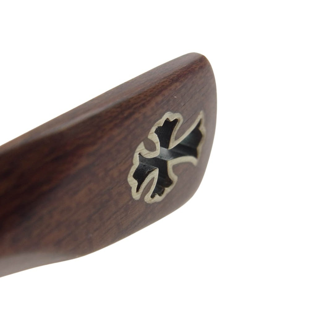 CHROME HEARTS クロムハーツ（原本無） WG-WMH AXE マホガニーウッドテンプル アイウェア 眼鏡 メガネ ブラウン系【中古】