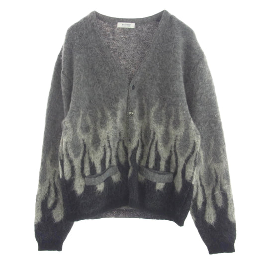 RADIALL ラディアル 21AW RAD-21AW-KNIT001 SLOW BURN CARDIGAN SWEATER モヘア カーディガン セーター グレー系 M【中古】
