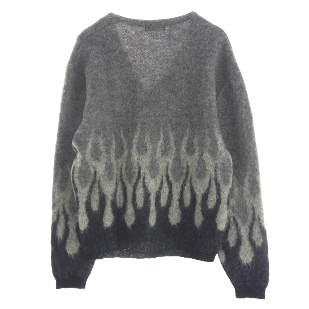 RADIALL ラディアル 21AW RAD-21AW-KNIT001 SLOW BURN CARDIGAN SWEATER モヘア カーディガン セーター グレー系 M【中古】